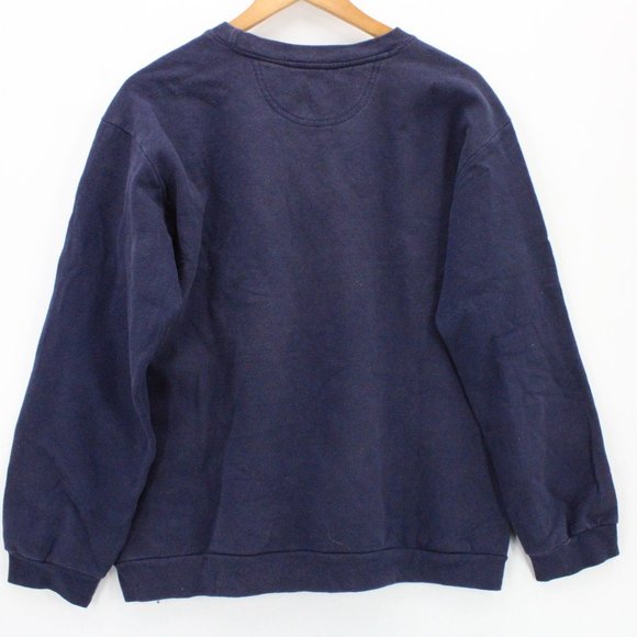 Riot Games Christmas Sweatshirt Womens Navy Blue Snowmen Graphic Print Medium M - Picture 6 of 8